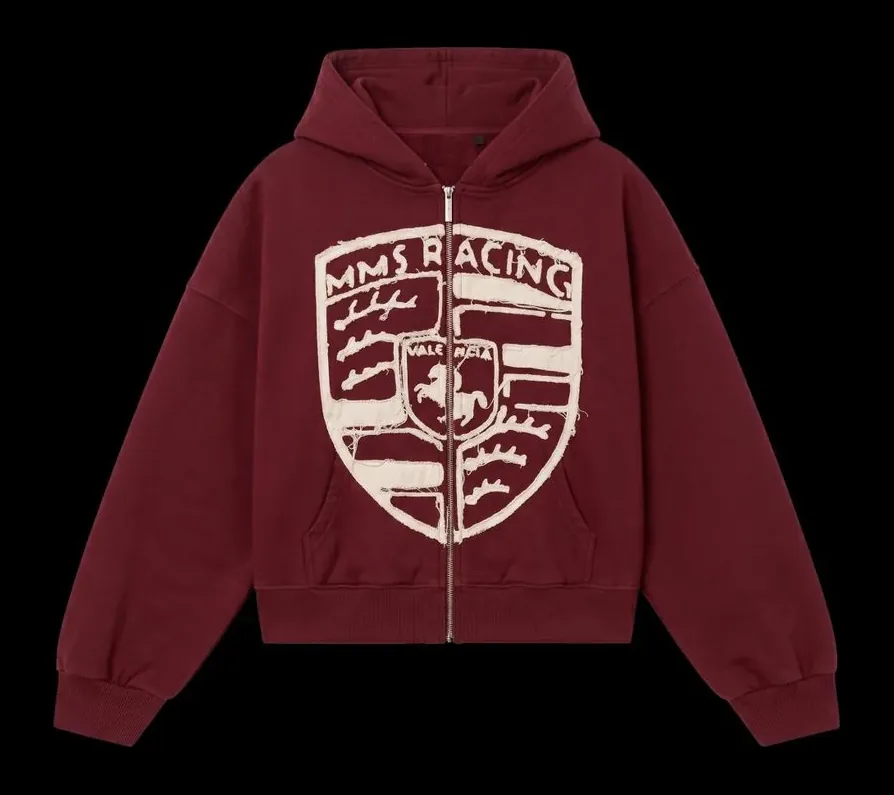 Sudadera zip burdeos de Mommyslove