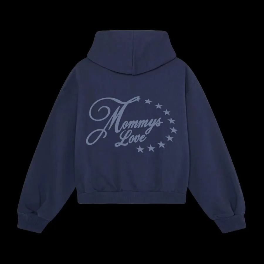 Sudadera zip con estrellas de Mommyslove, espalda