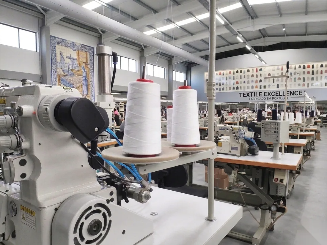 Fabrica textil de produccion, fabricado en Portugal